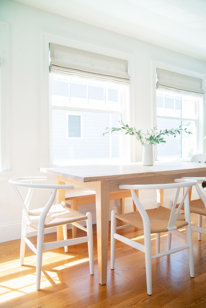 Dining Table with Wishbone Chairs
